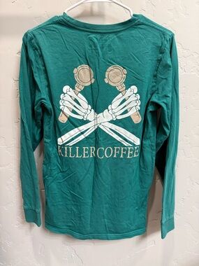 Dutch Bros Killer Coffee Teal Long Sleeve